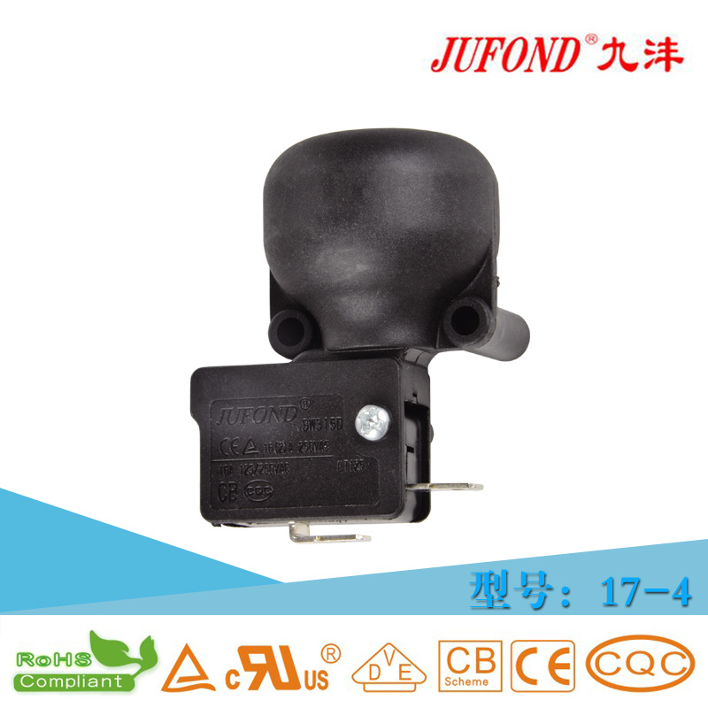 带滚珠倾倒微动开关 家电电器微动开关制造厂家 17-4