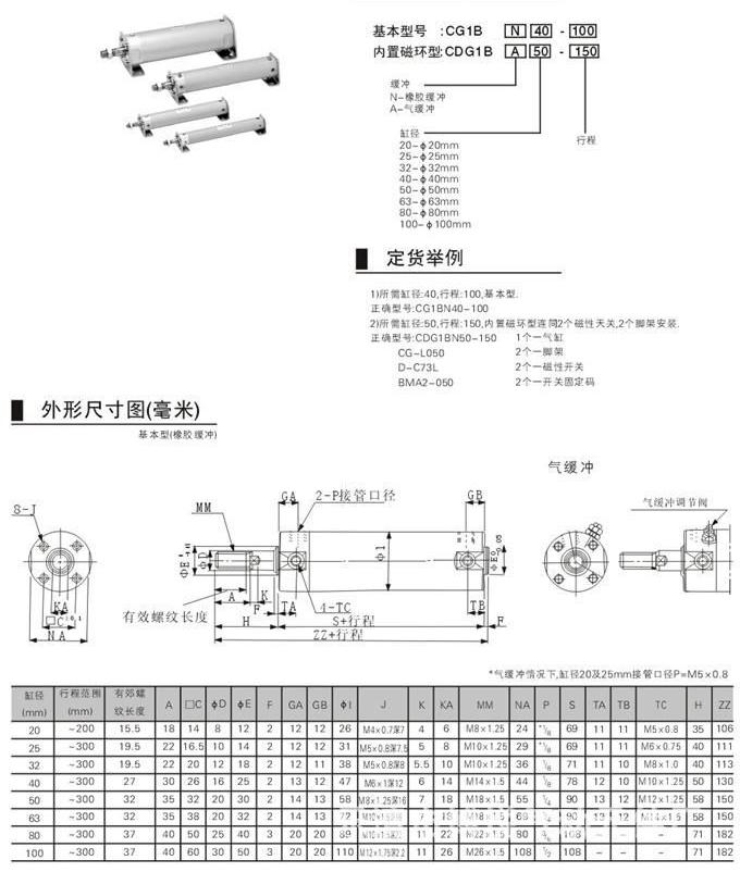 CG1BN 参数资料