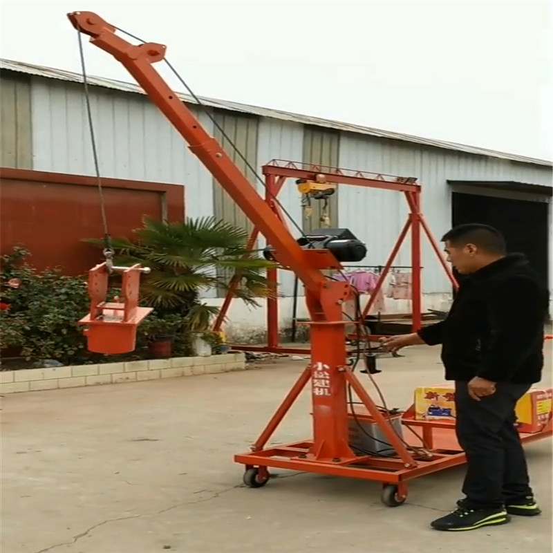 6个万向轮双液压泵小吊机 卓泰供应800型单相小型起重机 一台也是批发价