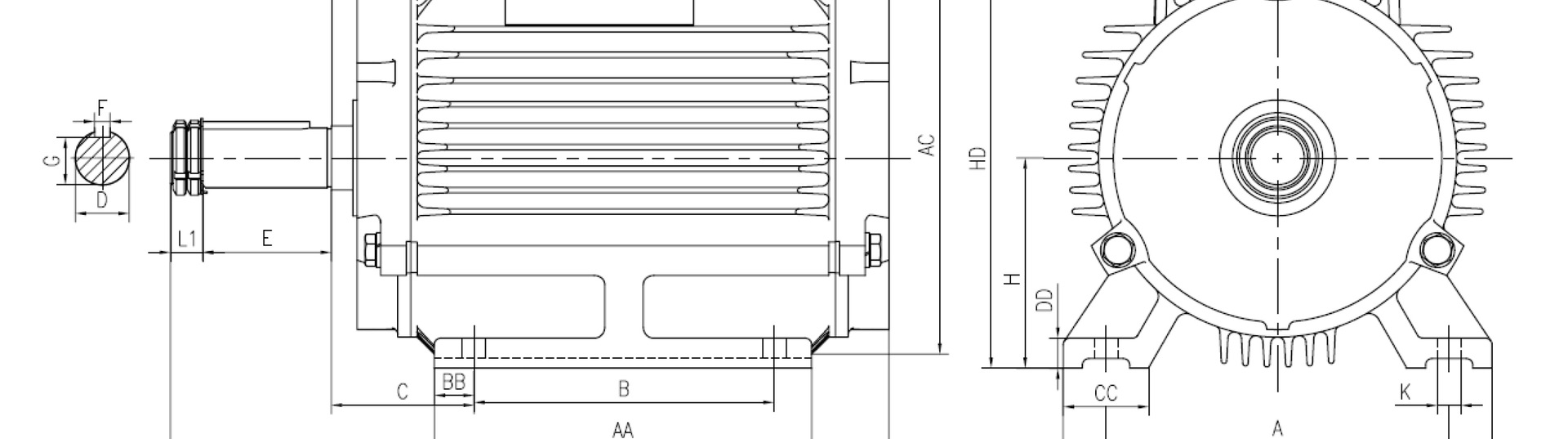 YE3-DT系列超高效地铁电机样本(132以下B3改侧中出线