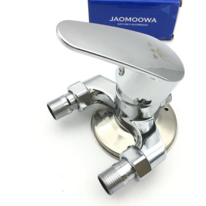 厂家直销三角淋浴明装花洒混水阀 冷热水龙头热水器混合阀工程款图2