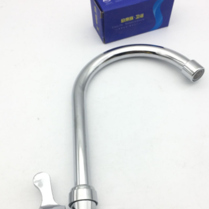 厂家直销单冷水龙头 4分横式旋转大弯入墙式厨房阳台单冷水龙头图2