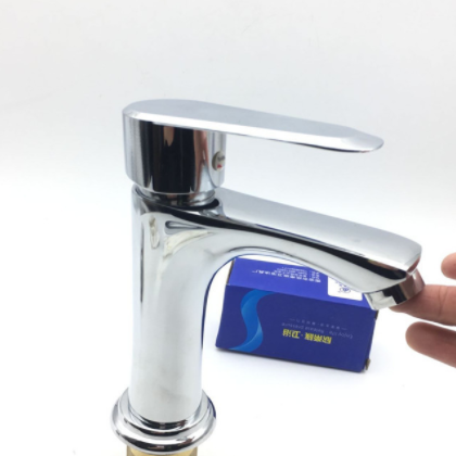 铜面盆龙头 高标冷热洗脸盆单孔水龙头 卫生间台盆快开单把混水阀图3