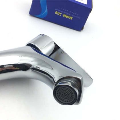 铜面盆龙头 高标冷热洗脸盆单孔水龙头 卫生间台盆快开单把混水阀图2