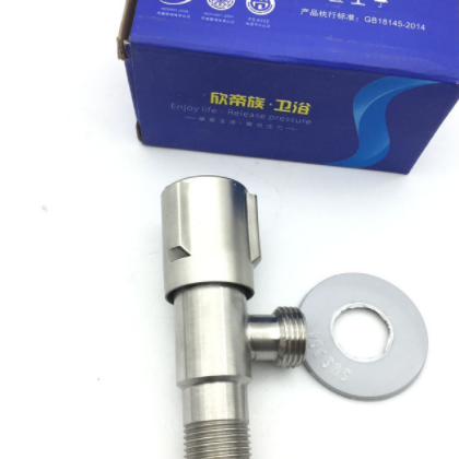 304拉丝不锈钢角阀 热水器水龙头 马桶面盆菜盆冷热进水三角阀图3