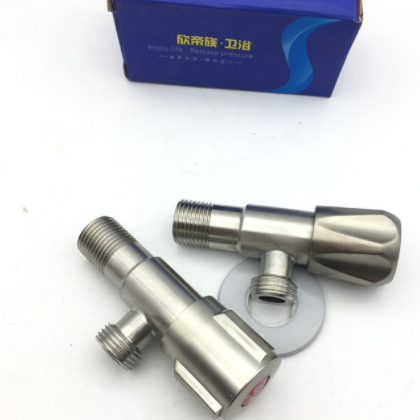 304拉丝不锈钢角阀 热水器水龙头 马桶面盆菜盆冷热进水三角阀图2