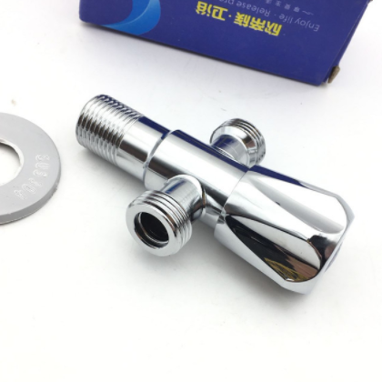 不锈钢双用止水阀 一进二出三通防爆三角阀 马桶热水器双出水角阀图3