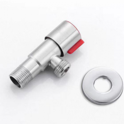 304不锈钢三角阀 铜芯冷热厨房浴室进水阀 不锈钢304角阀龙头