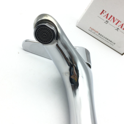 铜面盆水龙头 冷热单孔浴室台盆混水龙头 铜水滴单孔洗脸盆龙头图2