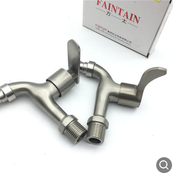 拉丝洗衣机4分快开水龙头 不锈钢同款尖嘴加长加厚单冷拖把池龙头图3