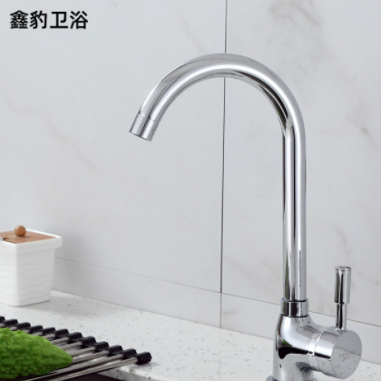 铜菜盆水龙头厨房冷热龙头 卫浴水阀水槽龙头旋转单孔 洁具龙头图2