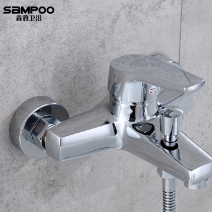 铜淋浴浴缸混水阀水龙头 冷热三联下出水 洁具卫浴批发厂家批发图2