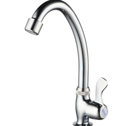 铜立式单冷快开水龙头 厨房菜盆面盆龙头 水暖五金洁具批发图2