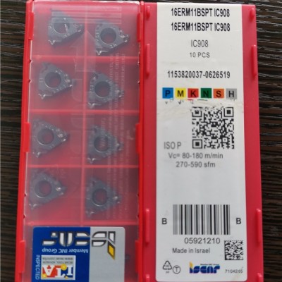 以色列伊斯卡ISCAR数控刀片 螺纹刀具 16ERM11BSPT IC908刀粒