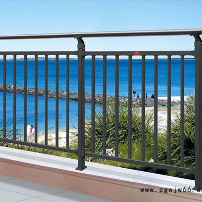 学校别墅小区围墙 锌钢护栏 黑色铁艺围栏 厂区隔离护栏