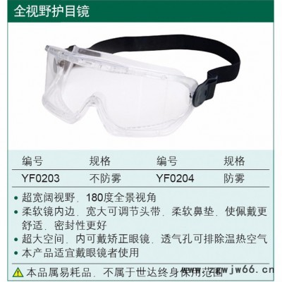 世达 防雾透明护目镜世达劳保防护防雾透明骑行护目镜防尘挡风眼镜防风沙防冲击YF0203