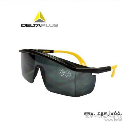 代尔塔101113护目镜 防尘沙防风防护眼镜防紫外线户外偏光黑色运动骑行