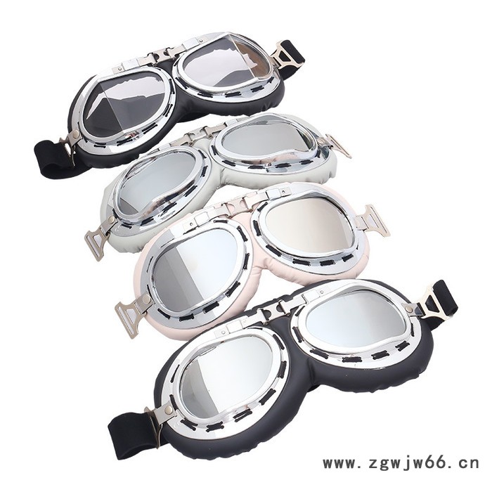 防风护目镜 飞行员眼镜 防灰尘眼镜 防冲击眼镜 哈雷风镜厂家批发-图3