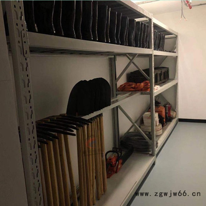 中联信展示架物资架锹镐架背包安全帽货架装备架产品陈列架双层物资架图6