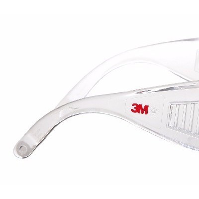 3M 1611HC访客防护眼镜 防刮擦 化学液体 抗冲击可带近视眼镜