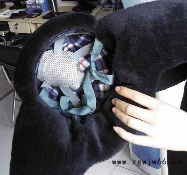 huatai/华泰安全帽保暖防护冬季棉安全帽电工作帽子皮面图2