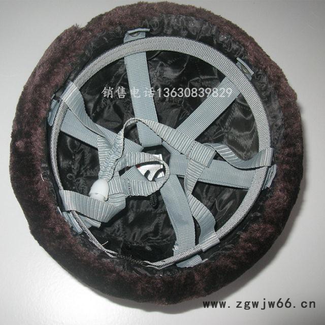 供应戴安短绒棉安全帽/防寒保暖短绒安全帽图2