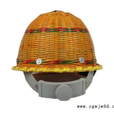 竹盾竹编安全帽工地施工夏天四季透气藤帽男安全头盔矿工建筑监理工程竹编安全帽