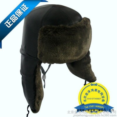 羊剪绒 安全棉 羊毛帽子 皮毛一体 雷锋  防寒安全帽  棉长绒帽