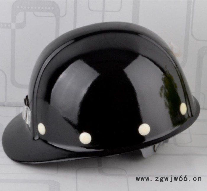 黑色矿工安全帽 头灯支架 建筑工地 防冲击加厚国标防砸安帽图2