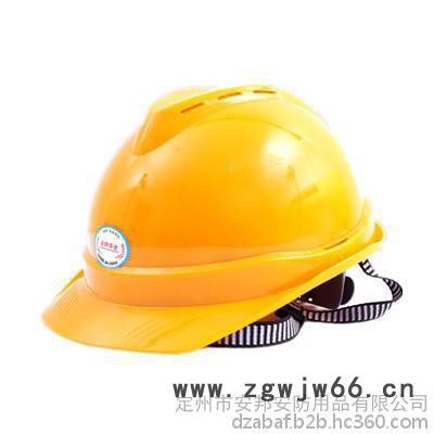 **供应冀安牌AB-188B ABS布衬V字卷沿安全帽 建筑工地安全头盔图3