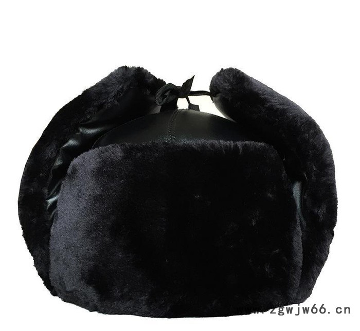 羊剪绒 棉安全帽帽钢盔 防砸雷锋 保暖 防寒大盖帽子 棉长绒图2