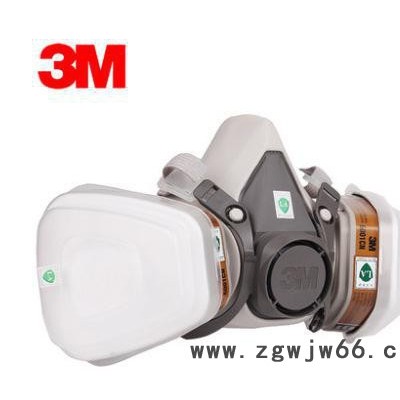 三重防伪 3M6100 防毒面具七件套 喷漆农药防尘化工口罩