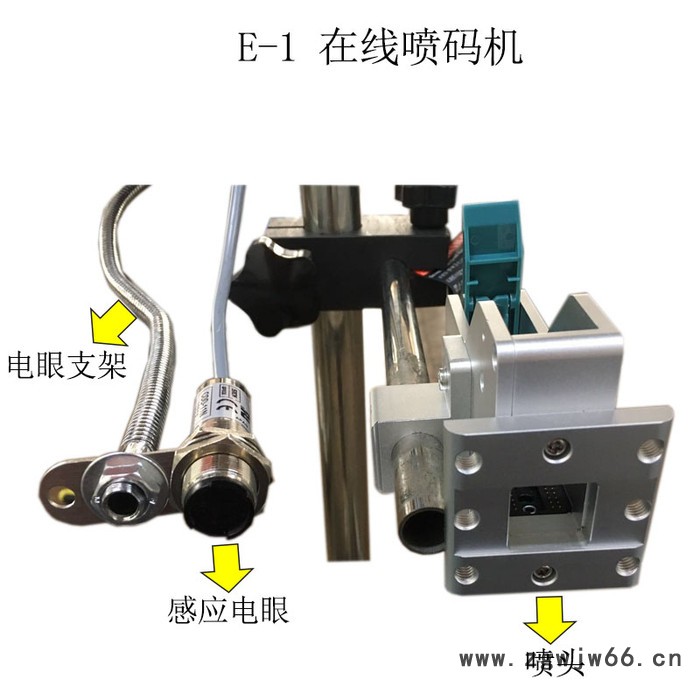 E-1在线喷码机 **  生产日期打码机  食品包装袋喷码机 板材打码机  3M口罩 无纺布口罩 **喷码机图3