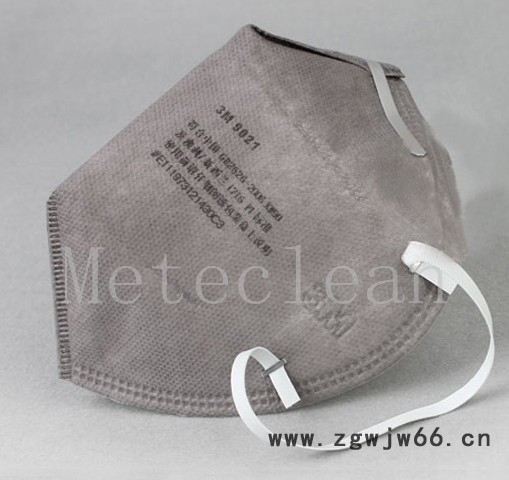 3M 9021折叠耳戴式颗粒物口罩 灰色3M耐脏型口罩雾霾防护口罩 防颗粒物活性炭劳保口罩 工业**图2