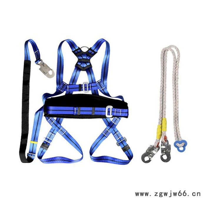 高空作业安全带 双背双保险安全带 空调安装电力施工安全绳  防坠落五点式安全带 全身式安全带图5