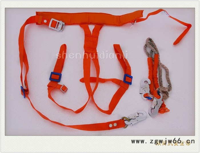 神辉爬杆安全带/电工作业安全带/高空防护安全带/单双保险/全方位/全身式安全带图3