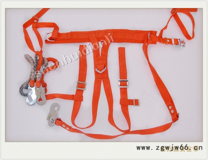 神辉爬杆安全带/电工作业安全带/高空防护安全带/单双保险/全方位/全身式安全带图2