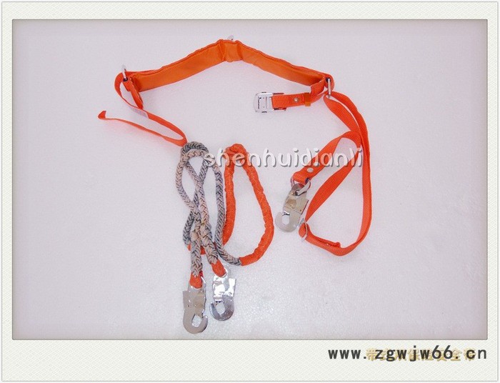 神辉爬杆安全带/电工作业安全带/高空防护安全带/单双保险/全方位/全身式安全带图4