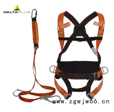 Delta/代尔塔安全带506102高空防坠安全带套装 定位腰带 减震绳 舒适型安全带