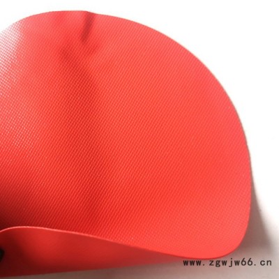 0.30mm轻型半封闭防化服用聚酯纤维涂PVC双面涂层橙色防护服用面料PVC防护服面料