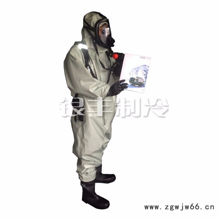 氨库制冷机房防氨阻燃全封闭轻型防护服防化服图3