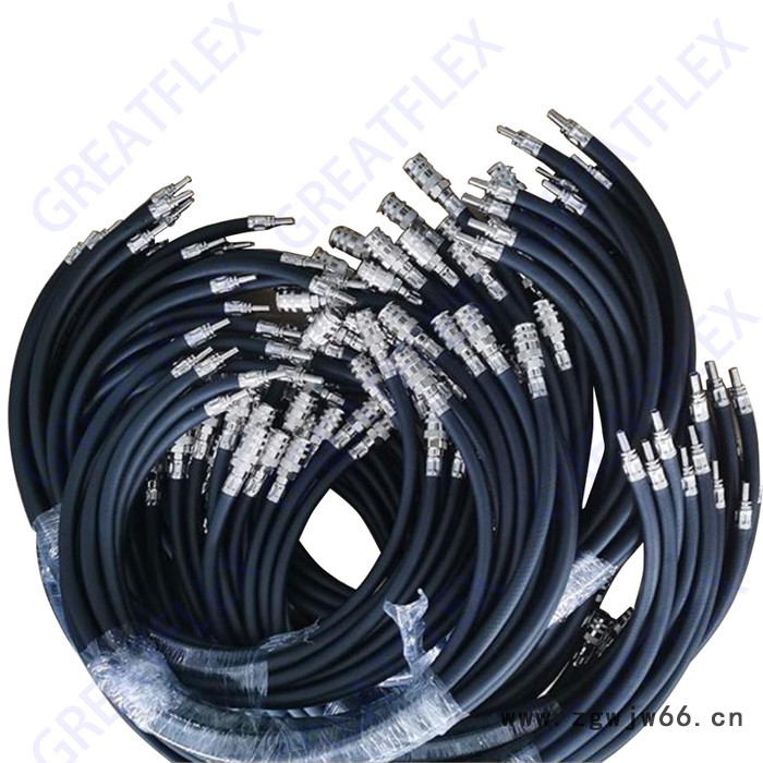 GREATFLEX 黑色 RB 编织 防毒面具呼吸器软管 厂家图2