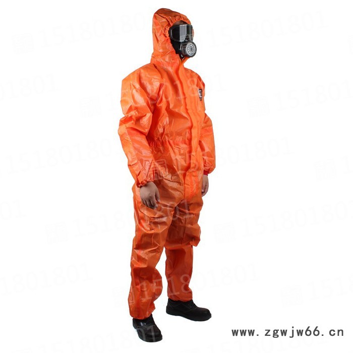 微护佳MC5000橙色双袖连重型体防化服 S OR50-T-99-111-02图3