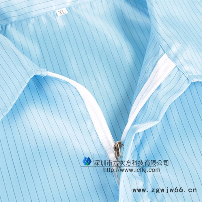 促销**防静电分体服 无尘服上衣夹克防尘服工作服 防化服白蓝色图2