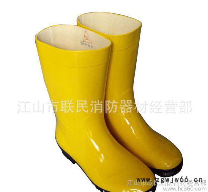 消防灭火防化靴 消防员灭火战斗靴 隔热阻燃防化学消防抢险图2