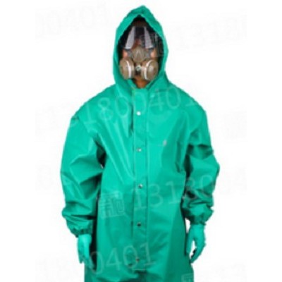 代尔塔401015 CO600PVC涂层液密连体防化服 防酸连体服
