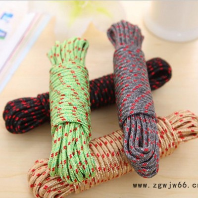 船用安全绳 锚绳 橡皮船安全绳 颜色随机发货 10米