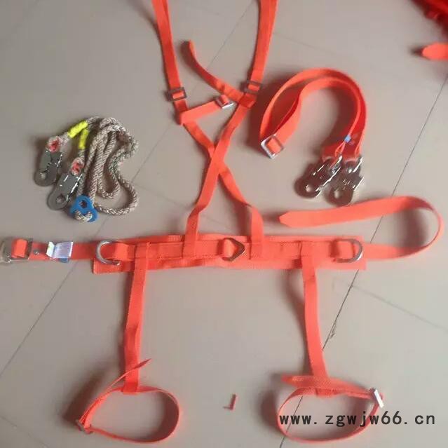 【刻发】直销全身五点式双背双钩安全带 加固板钩带缓冲 全身高空作业专用 全国包邮图2