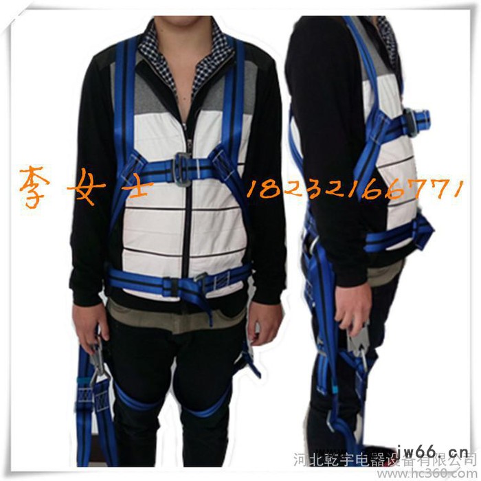 全身式护腰安全带 电力施工安全带 防坠落安全绳 高空作业安全绳图2