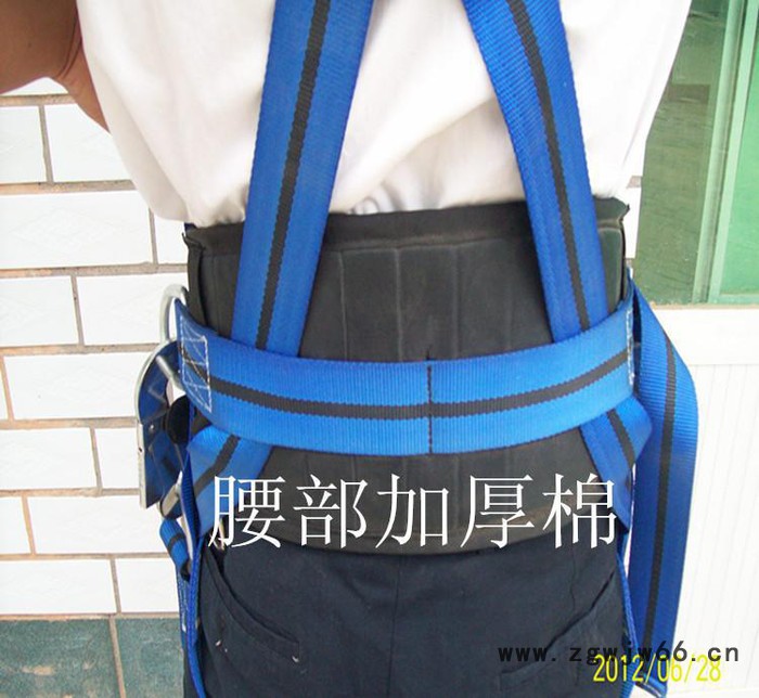电工安全带全方位五点式安全带出口型安全带双保险安全带图2